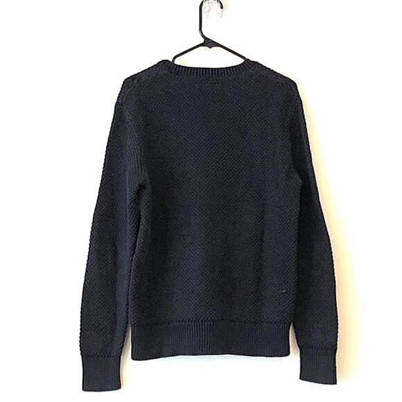 All Saints Men's Navy knit pullover sweater size small S - Picture 2 of 2
